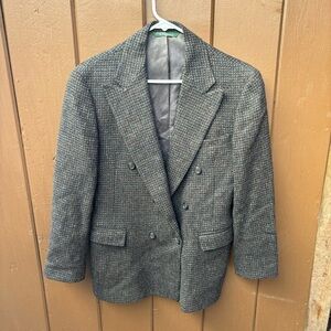 Vintage Polo Ralph Lauren Wool Tweed Blazer Size 19 Reg Made USA boys